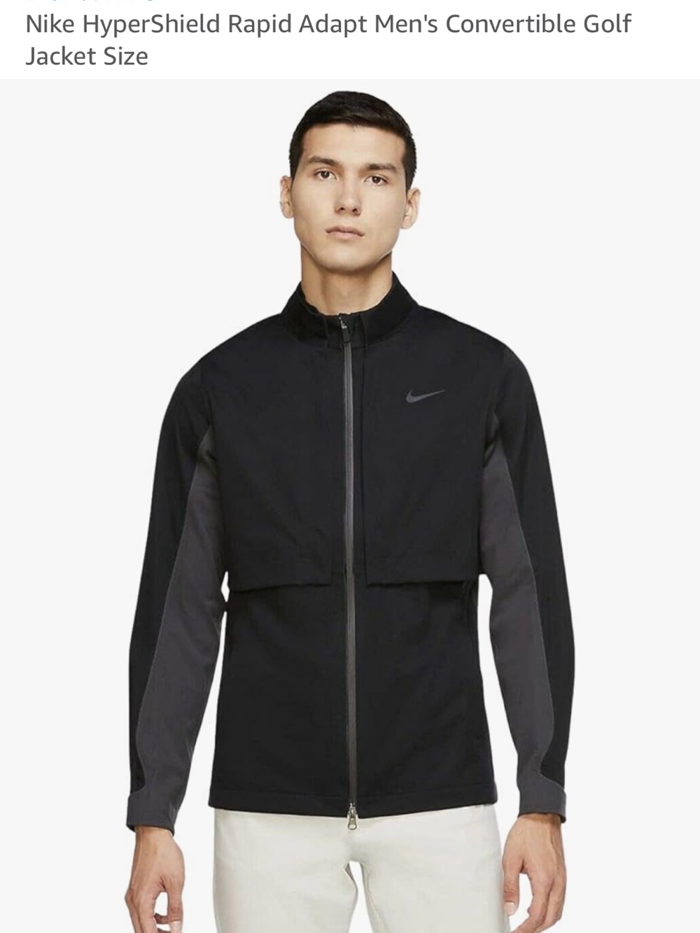 Nike Hypershield Rapid Adapt Men’s Convertible Golf Jacket